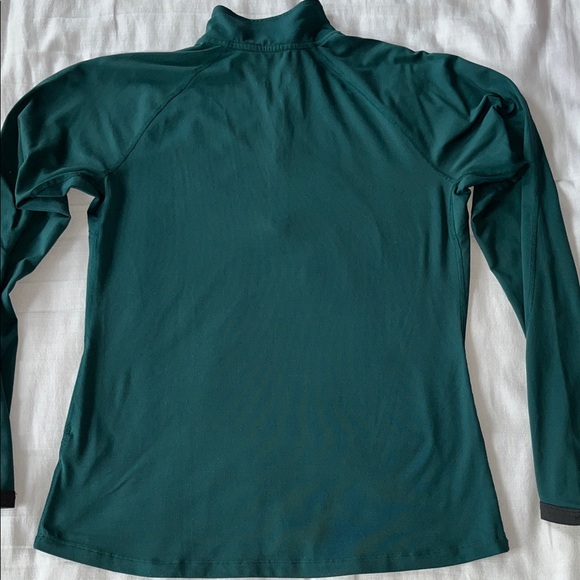 Nike Philadelphia Eagles Women's Midnight Green Long Sleeve Quarter-Zip Pullover - Picture 5 of 13